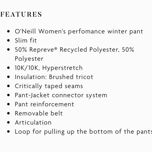 O'Neill Women's Mustard Brown Snow Pants - Picture 5 of 16
